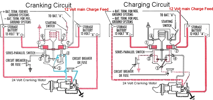 1119845 Series Parallel Switch, Cranking & Charging Circuits