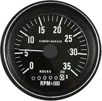 0-3500 RPM Alternator Signal W / Hour Meter 