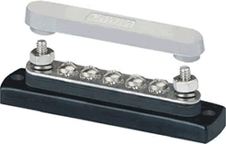 Blue Sea 2314 BusBar 5 x 8-32 Screw Terminal 100 Amperes AC/DC 6/48 Volt MAX Good For Marine Use.