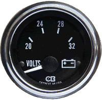 8178000 CBI 20-32 Volt Meter 2 1/16" Diameter Hole .