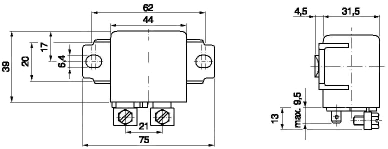 Bosch Relay 0332 002 155 Drawing