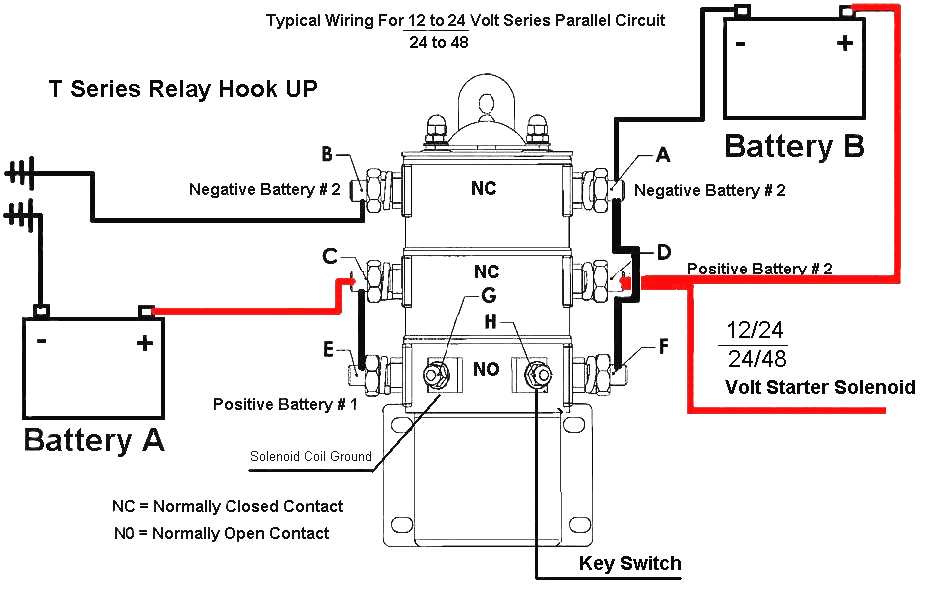 12/24 Volt DC 1500 amp Series Parallel Solenoid Relay.  Bosch Series Parallel Switch Wiring Diagram    Texas Industrial Electric